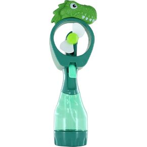 Dinosaur Water Mist Spray Bottle Fan Portable Handheld Mister - Battery Operated (Blue) in Saudi Arabia