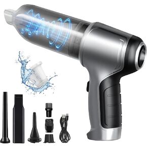 مكنسة كهربائية للسيارة من vokoroad، لاسلكية، بقوة 12000 باسكال، شفط قوي وقابل لإعادة الشحن، مكنسة كهربائية محمولة لاسلكية قوية، بطارية تدوم 30 دقيقة، مكنسة كهربائية خفيفة الوزن للمنزل/المكتب/شعر الحيوانات الأليفة/السيارة in Kuwait