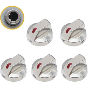 Siwdoy (Pack of 5 DG64-00473A Burner Knob Dial Compatible with Samsung Range Oven Replace 3447565, AP5917439, PS9606608 in Kuwait