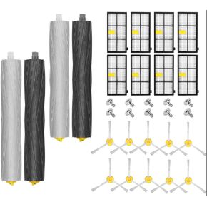Replacement Kit for iRobot Roomba 800 900 Series 805 860 870 871 880 890 960 980 Robotic Vacuum Accessory, Replenishement Parts with 2 Roller, 4 Hepa Filter,5 Side Brushes, 6 Screws (17 pcs) in Saudi Arabia