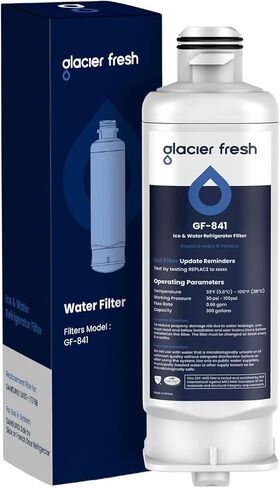 جلاسير فريش فلتر مياه بديل DA97-17376B HAF-QIN لسامسونج HAF-QIN/EXP وDA97-08006C وRF23M8070SG وRF23M8070SR وRF23M8090SG وRF23M8090SR وRF23M8570SR وRF23M8590SR سان جرمان (2 عبوة) in Kuwait