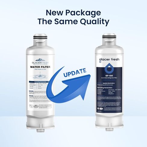 جلاسير فريش فلتر مياه بديل DA97-17376B HAF-QIN لسامسونج HAF-QIN/EXP وDA97-08006C وRF23M8070SG وRF23M8070SR وRF23M8090SG وRF23M8090SR وRF23M8570SR وRF23M8590SR سان جرمان (2 عبوة) in Kuwait