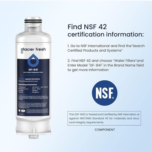 جلاسير فريش فلتر مياه بديل DA97-17376B HAF-QIN لسامسونج HAF-QIN/EXP وDA97-08006C وRF23M8070SG وRF23M8070SR وRF23M8090SG وRF23M8090SR وRF23M8570SR وRF23M8590SR سان جرمان (2 عبوة) in Kuwait