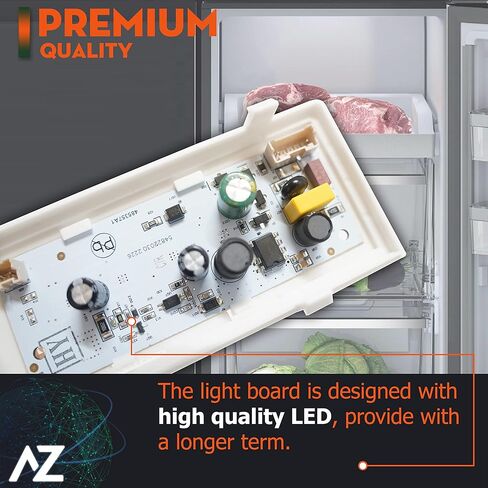 ضوء LED الرئيسي للثلاجة في الثلاجة يستبدل ويرلبول WRS325FDAM02 WRS325FDAM04 WRS325FDAM WRS325FDAB02 WRS325FDAB06 WRS325FNAM WRS322FDAB05 WRS325FNAM01 WRS322FNAE03 WRS322FNAM01 WRS325FDAMO4 in Kuwait