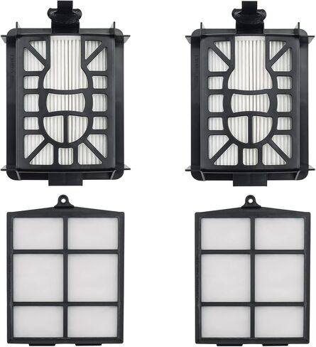 مرشح بديل مناسب لـ Shark AV2501S، AV2501AE، RV2502AE، RV2520AOUS، AV2510AOUS AI Robotic Vacuum، ملحقات بديلة، استبدال فلتر القرش، 2 حزمة مرشح أساسي، 2 حزمة مرشح قاعدة in Kuwait