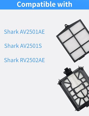 مرشح بديل مناسب لـ Shark AV2501S، AV2501AE، RV2502AE، RV2520AOUS، AV2510AOUS AI Robotic Vacuum، ملحقات بديلة، استبدال فلتر القرش، 2 حزمة مرشح أساسي، 2 حزمة مرشح قاعدة in Kuwait