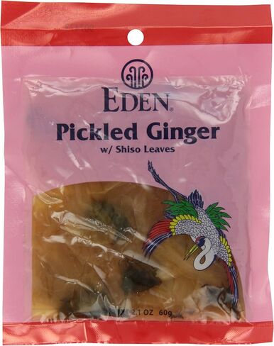 Eden Pickled Ginger, 2.1 oz, Sliced, With Shiso Leaves in Saudi Arabia