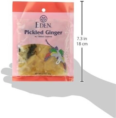 Eden Pickled Ginger, 2.1 oz, Sliced, With Shiso Leaves in Saudi Arabia