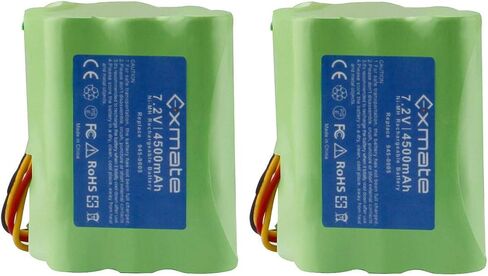 بطارية بديلة Exmate 7.2V 4.5Ah لـ Neato XV-11 XV-12 XV-14 XV-15 XV-21 XV-25 XV Essential XV Signature وXV Signature Pro 2 Pack in Saudi Arabia