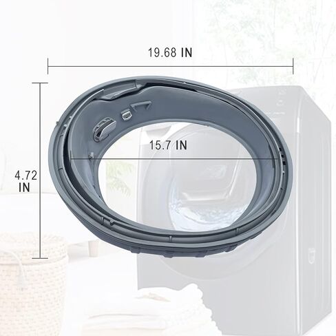 DC97-18094B Washer Door Boot Seal Gasket - Replacement for Samsung Washing Machine WF42H5000AW WF42H5200AP WF42H5200AW WF42H5200AF PD00026846 4000547 AP5917067 PS9606239 EAP9606239 DC64-03051A in Saudi Arabia