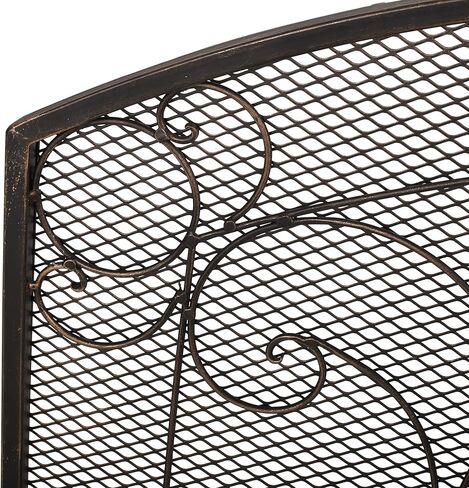 شاشة مدفأة معدنية من Christopher Knight Home Nydia بلون ذهبي مصقول in Kuwait