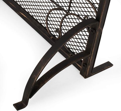 شاشة مدفأة معدنية من Christopher Knight Home Nydia بلون ذهبي مصقول in Kuwait