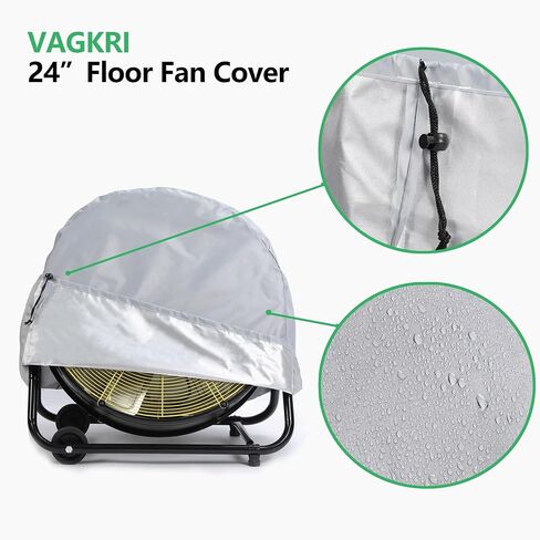 VAGKRI Industrial Floor Fan Cover, Dustproof & Waterproof Cover suitable for 24 Inch High Velocity Drum Fan in Saudi Arabia