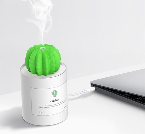 USB Cool Mist Humidifier with Breathing Light, Mini Size Rabbit Humidifier for Bedroom Home Office Desktop 220ml with Timed auto Shutdown in Saudi Arabia