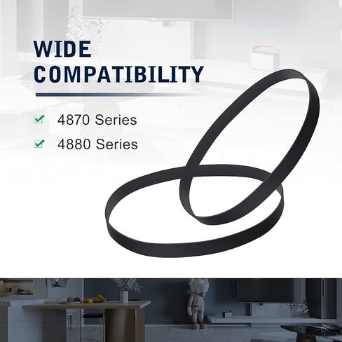 أحزمة بديلة LANMU متوافقة مع مكانس Eureka 4870 Ultra Smart Vac المستقيمة، طراز R Belt Fit Models 4870، 4872، 4874، 4880، 4885، استبدال الجزء رقم 61110 (عبوتان) in Kuwait