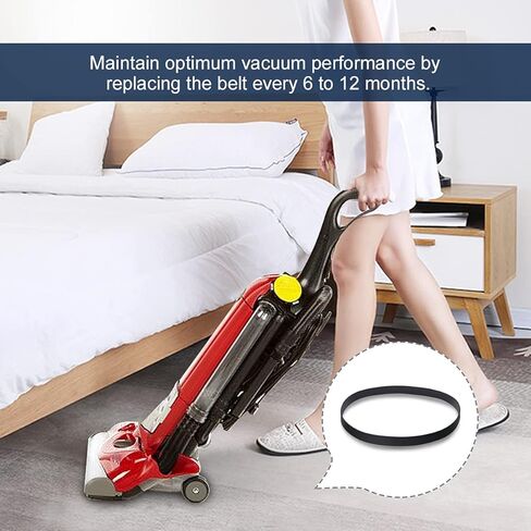 أحزمة بديلة LANMU متوافقة مع مكانس Eureka 4870 Ultra Smart Vac المستقيمة، طراز R Belt Fit Models 4870، 4872، 4874، 4880، 4885، استبدال الجزء رقم 61110 (عبوتان) in Kuwait