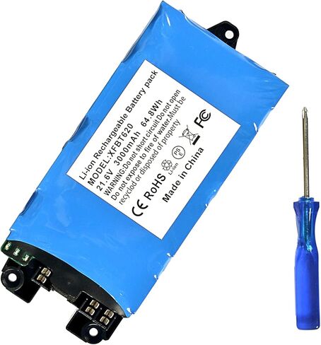 Szxtdzsw 21.6V 3000mah استبدال لبطارية Shark XFBT620، متوافقة مع Shark IX140 IX141 IX141H IX142 IZ140 IZ140C IZ141C IZ142 UZ145 IX144AMZ WZ140 مكنسة كهربائية لاسلكية، أزرق سماوي in Kuwait