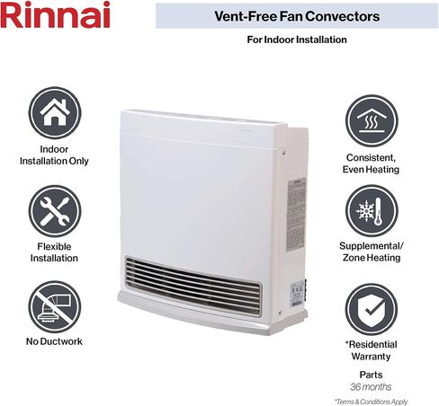 Rinnai FC510P مدفأة مساحة مع مسخن مروحة، غاز البروبان in Kuwait