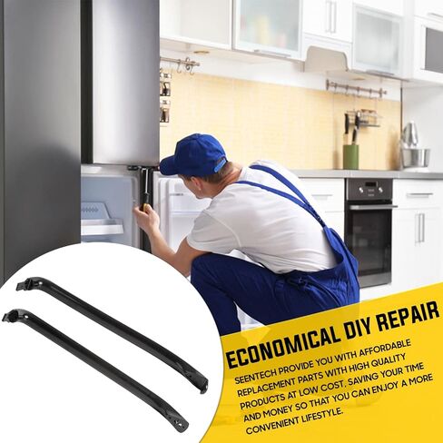 Seentech WR12X22183 Refrigerator Door Handle, Compatible with GE Refrigerator – Replace: PS9494525 AP5948588 GTH18GBDCRWW 3290412 WR12X11009 WR12X11008 GTH18GBDCRBB (Pack 2) in Saudi Arabia