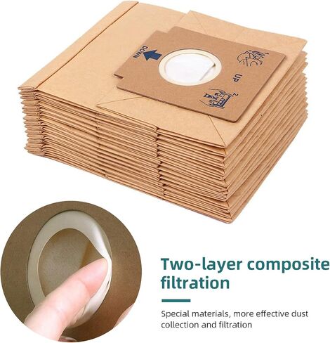 EAGLES 6pack Vacuum Cleaner Bags Vacuum Cleaner Accessories Paper Bag Garbage Bag Dust Bag Compatible with Electrolux Z1480 ZC1120R ZMO1510 in Saudi Arabia