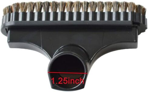 EZ SPARES Vacuum Cleaner Universal 1 1/4 inches (32mm) Soft Horsehair Mirror Simple Sense Brush Fits Most Brand 6-inch Accepting 1.25'' Attachment in Saudi Arabia