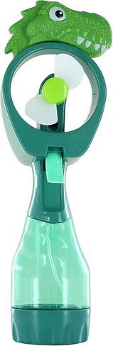 Dinosaur Water Mist Spray Bottle Fan Portable Handheld Mister - Battery Operated (Blue) in Saudi Arabia