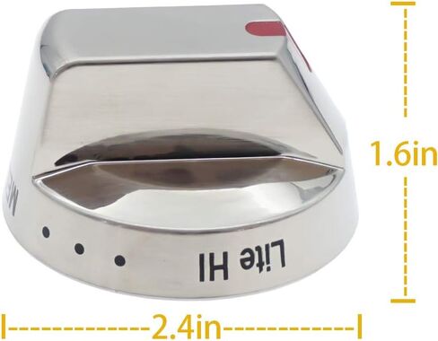 Siwdoy (Pack of 5 DG64-00473A Burner Knob Dial Compatible with Samsung Range Oven Replace 3447565, AP5917439, PS9606608 in Kuwait