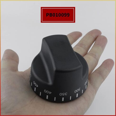 SUUJI PB010099 مقبض ترموستات الفرن، جزء استبدال مقبض التحكم في الموقد متوافق مع فرن الفايكنج يستبدل AP5315393 810983 مادة سوداء 2.16 بوصة in Kuwait