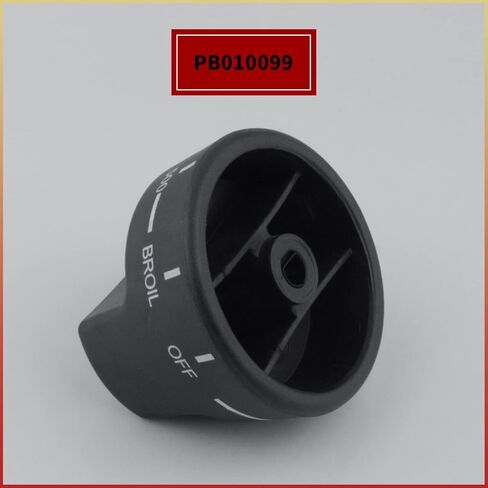 SUUJI PB010099 مقبض ترموستات الفرن، جزء استبدال مقبض التحكم في الموقد متوافق مع فرن الفايكنج يستبدل AP5315393 810983 مادة سوداء 2.16 بوصة in Kuwait