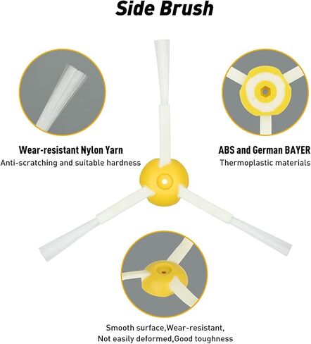 Replacement Kit for iRobot Roomba 800 900 Series 805 860 870 871 880 890 960 980 Robotic Vacuum Accessory, Replenishement Parts with 2 Roller, 4 Hepa Filter,5 Side Brushes, 6 Screws (17 pcs) in Saudi Arabia