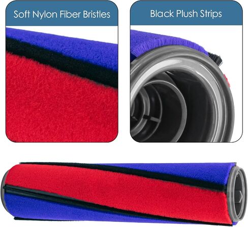 Brush Roller Compatible with Dyson V6 Vacuum Cleaner, Brushbar Roller Brush Replacement, Compared to Part 966821-01, 966084-01 in Kuwait