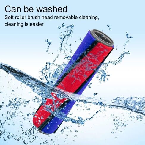 Brush Roller Compatible with Dyson V6 Vacuum Cleaner, Brushbar Roller Brush Replacement, Compared to Part 966821-01, 966084-01 in Kuwait