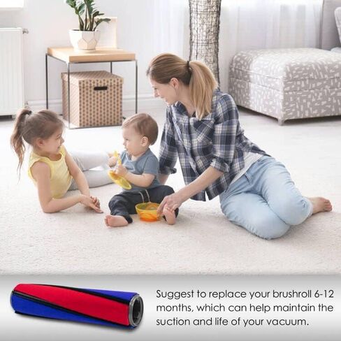 Brush Roller Compatible with Dyson V6 Vacuum Cleaner, Brushbar Roller Brush Replacement, Compared to Part 966821-01, 966084-01 in Kuwait