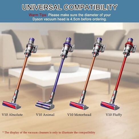 Brush Roller Compatible with Dyson V6 Vacuum Cleaner, Brushbar Roller Brush Replacement, Compared to Part 966821-01, 966084-01 in Kuwait