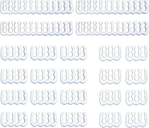 upHere 24 Pieces Set = 24-pin x 4, 8-pin x 12, 6-pin x 8 for 3 mm up to 3.4 mm/0.13inch- White(3.4 mm/0.13inch)-CM511 in Saudi Arabia