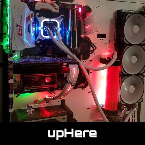 upHere 24 Pieces Set = 24-pin x 4, 8-pin x 12, 6-pin x 8 for 3 mm up to 3.4 mm/0.13inch- White(3.4 mm/0.13inch)-CM511 in Saudi Arabia