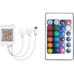 DAYBETTER أضواء LED 2 منافذ 44 مفتاح التحكم عن بعد، باهتة لأضواء الشريط بقيادة، 4 دبوس إخراج وحدة تحكم عن بعد لشرائط LED 12 24V DC أدى ضوء الشريط in Kuwait