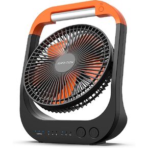 20000mAh Camping Fan with LED Lantern, 8 Inch Portable Tent Fan with 4 Speeds, Rechargeable Battery Fan for Fishing, Outdoor, Hurricane in Kuwait