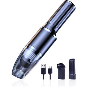 Handheld Vacuum Cordless, Portable Vacuum Cleaner 6000Pa Suction Power, Rechargeable and Lightweight Mini Hand Vacuum, Type-C Quick Charge and Long Battery Life,for Home Car Office Pet Hair Cleaning in Kuwait