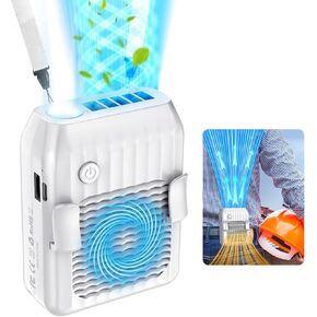 مروحة خصر من دي تي زد واي، مروحة شخصية بـ 3 سرعات رياح فائقة، مروحة شخصية قابلة لاعادة الشحن 6000mAh، مروحة حزام USB بدون استخدام اليدين للعمل في الهواء الطلق والرياضة والتخييم والمشي لمسافات طويلة in Kuwait