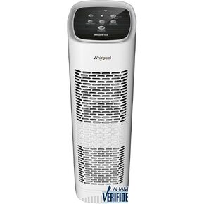 Whirlpool Whispure WPT60B, True HEPA Air Purifier, Activated Carbon Advanced Anti-Bacteria, Ideal for Allergies, Odors, Pet Dander, Mold, Smoke, Smokers, and Germs, Medium, Black