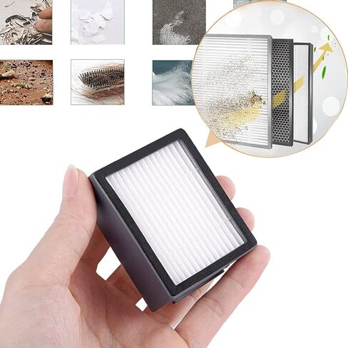 Replacement Parts accessories Compatible for iRobot Roomba i3 i3+ i4 i6 i6+ i7 i7+ i8 i8+/Plus E5 E6 E7 I,E &J Series Vacuum Cleaner,1 Set Multi-Surface Rubber Brushes 4 HEPA Filters & 4 Side Brushes in Kuwait
