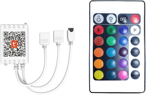 DAYBETTER أضواء LED 2 منافذ 44 مفتاح التحكم عن بعد، باهتة لأضواء الشريط بقيادة، 4 دبوس إخراج وحدة تحكم عن بعد لشرائط LED 12 24V DC أدى ضوء الشريط in Kuwait