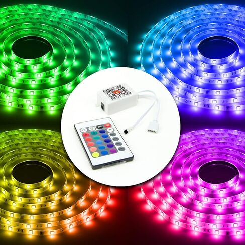 DAYBETTER أضواء LED 2 منافذ 44 مفتاح التحكم عن بعد، باهتة لأضواء الشريط بقيادة، 4 دبوس إخراج وحدة تحكم عن بعد لشرائط LED 12 24V DC أدى ضوء الشريط in Kuwait