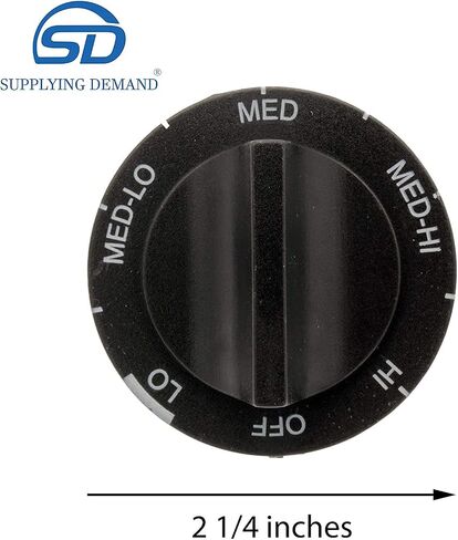 Supplying Demand 814362 330169 Electric Range Control Knob 9 Piece Replacement Set Model Specific Not Universal in Saudi Arabia