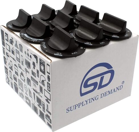 Supplying Demand 814362 330169 Electric Range Control Knob 9 Piece Replacement Set Model Specific Not Universal in Saudi Arabia