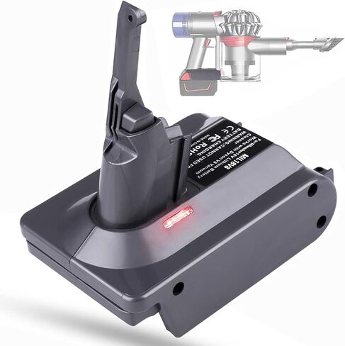 MIL18V8 for Dyson V8 Battery Adapter, Convert for Milwaukee M18 18V Li-ion Battery to for Dyson V8 Batteries, great for Dyson V8 Animal V8 Fluffy V8 Motorhead V8 Carbon Fiber Cord-Free Handheld Vacuum in Saudi Arabia