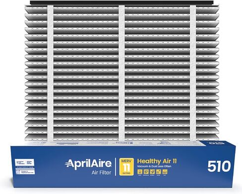 فلتر بديل AprilAire 510 لأجهزة تنقية الهواء المنزلية بالكامل من AprilAire - MERV 11، هواء نظيف وغبار، فلتر هواء 31x28x4 (عبوة من قطعتين) in Kuwait