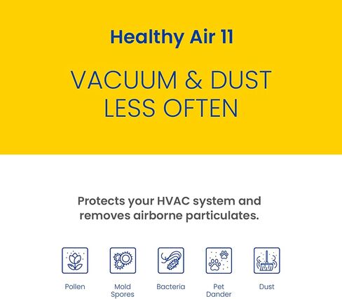 فلتر بديل AprilAire 510 لأجهزة تنقية الهواء المنزلية بالكامل من AprilAire - MERV 11، هواء نظيف وغبار، فلتر هواء 31x28x4 (عبوة من قطعتين) in Kuwait