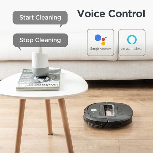 eureka Groove Robot Vacuum Cleaner, Wi-Fi Connected, App, Alexa & Remote Controls, Self-Charging, NER300 , Black in Saudi Arabia